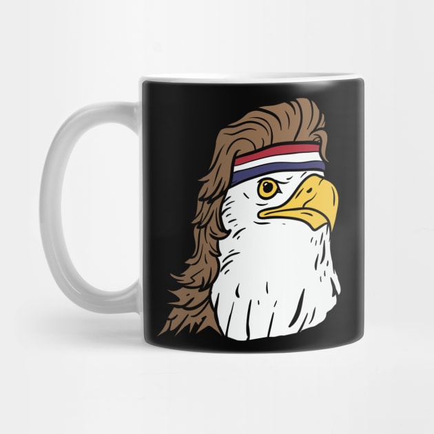 American Bald Mullet Eagle 'Merica 4th of July Shirt by Nowhereman78